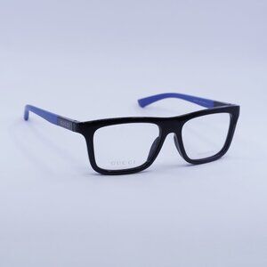 Gucci GG1737O 003 Eyeglasses Black/Blue 54mm Rectangle Frame
